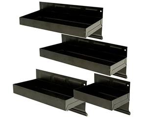 Silverline 868873 Lot de 4 plateaux magnétiques pour outils 150 - 310 mm