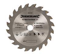 Silverline Tools Lame de mini-scie TCT 876132 ø 85 mm alésage 10 mm 20 dents