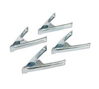 Silverline 878971 Lot de 4 Pince-Clips, Argent