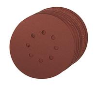 Silverline 882789 Lot de 10 Disques abrasifs perforés auto-agrippant 150 mm Grains assortis
