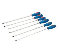 Silverline 909067 Jeu de tournevis 6 pièces Tige extra longue 325 mm