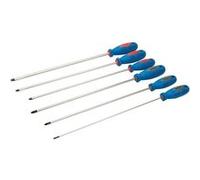 Silverline 909067 Jeu De Tournevis 6 Pièces Tige Extra Longue 325 Mm