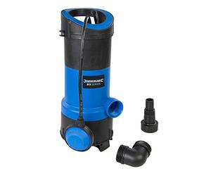 Silverline 917615 Pompe submersible pour eaux claires et usées, 750 W, Bleu