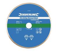 Silverline 918528 Disque diamant à tronçonner le carrelage 200 x 25,4 mm
