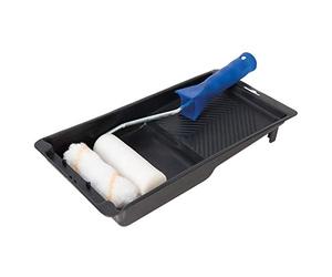 Silverline 947598 Ensemble mini rouleau et bac peinture 100 mm