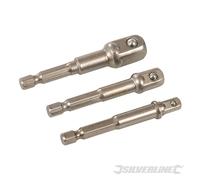 Silverline - Adaptateur à douille, jeu de 3 pièces
