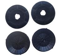 Silverline AF 100 Lot de 2 paires de filtres à charbon actif Accessoires pour hotte aspirante à recirculation