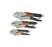 Silverline Autobloquant Grip Doux Pince Set 3pce Outil Bricolage