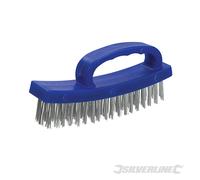 Silverline - Brosse métallique avec manche en D