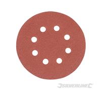 Silverline Disques abrasifs auto-agrippants, perforés, 125 mm, paquet de 10, grain 120