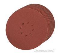 Silverline Disques abrasifs auto-agrippants, perforés, 225 mm, paquet de 10, grain 80