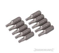 Silverline - Embouts de tournevis T20, acier CV, par 10