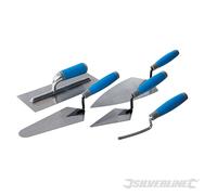Silverline 395016 Lot de 5 truelles à poignée caoutchoutée 5 pièces