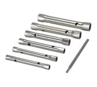 Silverline 589709 Jeu de 6 clés tubulaires doubles métriques 8-19 mm