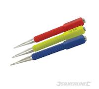 Silverline - Jeu de poinçons, 3 pièces