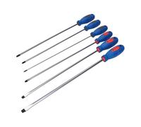Silverline - Jeu de tournevis extra-longs, 6 pièces