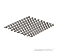 Silverline - Jeu d'embouts de tournevis extra-longs, 9 pces