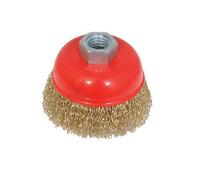 Silverline Laitonné Acier Crimp Tasse 75mm DIY Outil Électrique Accessoires