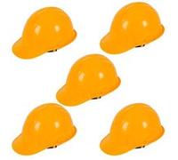 Silverline - Lot de 5 casques de securite jaunes ABS G