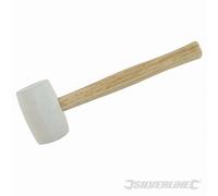 SILVERLINE Marteau en caoutchouc blanc 670 g 868607