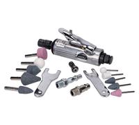 Silverline Meuleuse droite pneumatique avec accessoires, jeu de 15 pièces 160 mm