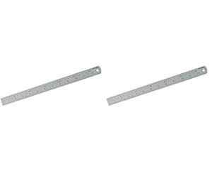 Silverline MT66 Réglet en inox 30 cm (Lot de 2)