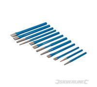 Silverline PC05 Ciseaux et poinçons, 12 pcs