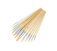 Silverline Pointu Pointe Brosse Set 12pce Décoration Outil Bricolage