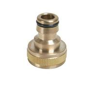 Silverline Robinet Connecteur Laiton 1.9cm - 1.3cm Jardinage Arrosage DIY Outil