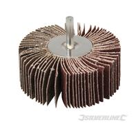 Silverline Roue abrasive à lamelles 80 mm, grain 80