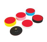 Silverline Set De Polierschaum PU 6 Pièces 150mm Avec Plateau Porte-Pad