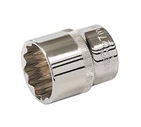 Silverline Tools 436883 Douille 1/2 Drive 12PT métrique, Argent, 27 mm, lot de 12