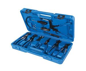 Silverline Tools 984748 Jeu de pinces pour colliers de tuyaux, bleu, 18-54 mm