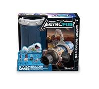 Silverlit - ASTROPOD - Le Connecteur Station Spatiale - Coffret Personnages et Station 15 cm -Univers et Espace - Kit de Construction de 30 pièces à Assembler - 4 Capsules Connectables - Dès 6 Ans