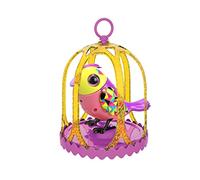 Silverlit Digibirds II in Cage Gold Finch - Oiseaux interactifs avec des Sons, réagit au Toucher et Peuvent se connecter Les UNS aux Autres Robot, Oiseau, Mignon, Cadeau, Filles, Oiseau en Cage