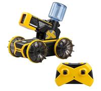 Silverlit Voiture radiocommandée Exost Hydro Blast – Batterie rechargeable, eau & terre – Jaune