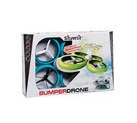 FLYBOTIC 84807 Bumper Drone - Drone radiocommandé 36 cm pour enfant - Modèle aléatoire (bleu ou vert) - 8 ans et +