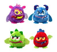 SilverLit Noisy Monz Peluche Interactive avec Sons et Bouche zippée | Tirez la languette pour des couinements rigolos, secouez pour des réactions chaotiques, fermez la fermeture éclair pour