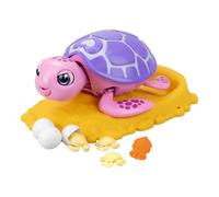 SilverLit Rescue Tortue animal de compagnie interactif avec coque changeant de couleur, répond au toucher, apprend à nourrir, pose des bébés tortues surprise, jouet amusant et éducatif pour enfants