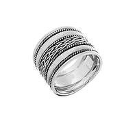 Silverly Bague de Pouce en Argent Sterling 925 pour Femmes | Bagues de Fiançailles Larges Celtiques pour Hommes, Motif Corde | Bague de Barillet Tressé Torsadé