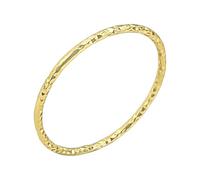 Silverly Bague Empilable Scintillante en Argent Sterling Plaqué or pour Femme | Conception de Bande Fine à Facettes Taillées en Diamant | Bagues Empilables Minimalistes avec une Finition Scintillante