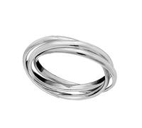Silverly Bagues en Argent Sterling 925 pour Femmes | Alliances Russes pour Hommes | Cadeaux D'Anniversaire pour Petite Amie, Tante, Maman | Triple Alliance en Argent pour Elle et Lui
