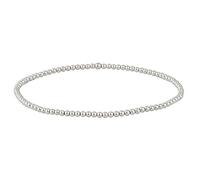 Silverly Bracelet Extensible en Argent Sterling 925 | Bracelets D'Amitié en Perles Fines et Polies pour Femmes | Bracelets Élastiques Stacker pour Adolescentes | Cadeaux pour Amis