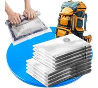 SilverRack Lot de 8 sacs sous vide, pour vêtements de voyage, 4 x 35 x 50 cm/4 x 40 x 60 cm, sacs sous vide, pour les voyages, idéal pour valise, voyage, peu encombrant