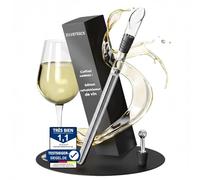 SilverRack Refroidisseur à vin avec bec verseur - Tige de refroidissement pour bouteilles de vin en acier inoxydable - Bâton de refroidissement pour vin - Ensemble cadeau refroidisseur de vin - Tige