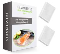 SilverRack Sacs sous vide pour scelleuse sous vide [50 pièces] en (16x23 cm) - Sacs sous vide en feuille pour machines de scellage sous vide - Sacs sous vide en feuille pour machines de scellage