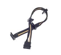 SILVERSTONE 4 pôles Molex à 4x SATA, 300mm - noir/doré