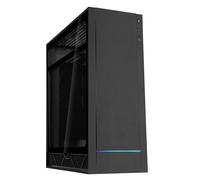 SilverStone Technology Alta F1, Noir, Tour ATX à Effet d’empilement avec Coque en Aluminium, Corps en Acier et Verre trempé, SST-ALF1B-G