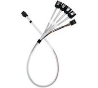 SilverStone Câble adaptateur SST-CPS05-RE, mini-SAS SFF 8643 > 4x SATA