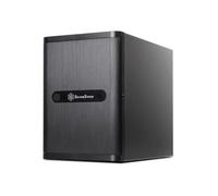 SilverStone Case Storage DS380 - USFF - DTX - pas d'alimentation (SFX12V) - noir - USB/Audio